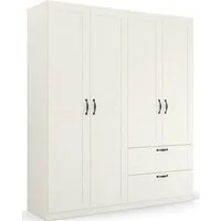 rauch Drehtürenschrank Kleiderschrank Schrank Garderobe Ankleide COTTAGE BY QUADRA SPIN (Breiten: 181/226/271 cm, Höhe 210 cm) in skandinavischem Landhausstil, mit Schubladen