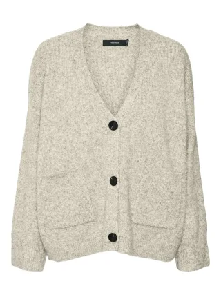 VERO MODA - VMCLIO LS V-NECK CARDIGAN GA PRM birch - Gr. - XL