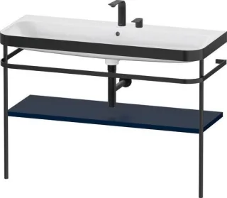 Duravit Happy D.2 Plus c-bonded Set mit Metallkonsole Nachtblau Seidenmatt 1175x490x850 mm - HP4739E HP4739E98980000