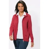 Witt Strickjacke Strickjacke Langarm Materialmix