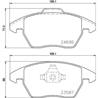 Hella Bremsbel?ge vorne Audi A1 Seat Ibiza VW Polo