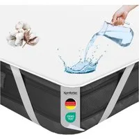 Matratzenschoner Baumwolle, 90x200, 120x200, 140x200, 160x200, 180x200 oder 200x200 cm Komfortec, 1 oder 2 Stück Wasserdichter Matratzenauflage in verschiedenen Größen