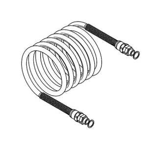 KWC Aquarotter Spiralschlauch, G1/4BxG1/4B, für Augendusche, 2000105844, 2000105844 2000105844