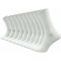 GAWILO Socken für Damen und Herren aus 100% Baumwolle ohne Naht (10 Paar) mit venenfreundlichem Komfortbund