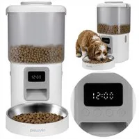 Peluvio Hunde-Futterautomat CRISPY DOG, 4,5L Vorrat / LCD-Display / Bedienfeld / Batterienotbetrieb