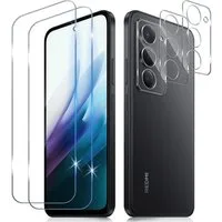 SmartUP Displayschutzglas 2X Schutzglas für Xiaomi Redmi 15 Panzerfolie Display Kamera Screen 9H für Xiaomi Redmi 15 5G, kompletter Rundumschutz