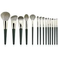 Montegoni Make-up Set 14tlg Make Up Pinsel Set weich für Foundation Puder Lidschatten, 14-tlg., 14 Stück Kosmetikpinsel Set, Fluffy Borsten, leicht langlebig vielseitig einsetzbar