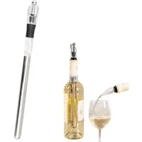 bremermann Weinkühler Wein-Ausgießer mit Edelstahl-Kühlstab und Weinverschluss, Weinkühler, mit Edelstahl-Kühlstab