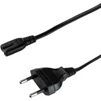 LogiLink LogiLink Strom Anschlusskabel [1x Euro-Stecker - 1x Kleingeräte-Buchse Stromkabel, (180.00 cm)