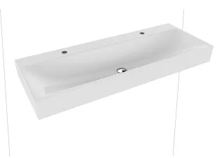 Kaldewei Wandwaschtisch Silenio, Modell 3046ohne Überlauf 1200x460, 904506313001 904506313001