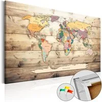 Artgeist Pinnwand The World at Your Fingertips [Cork Map]