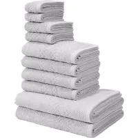 OTTO home Handtuch Set Regona, als 10 tlg Set und Serie, Premium Handtücher, 500 gr/m², Frottier (Set, 10-St), Duschtücher, Handtücher, Gästetücher, Seiftücher, 5 Jahre Garantie