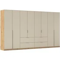 OTTO home Drehtürenschrank Kleiderschrank Schrank Garderobe AGORDO mit Dekor- oder Hochglanzfront (in zwei Griff-Farben, Breite 360 cm) mit Außenschubkästen, Serie in 7 Breiten und 2 Höhen MADE IN GERMANY