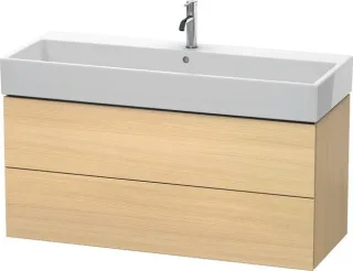 Duravit L-Cube Waschtischunterbau wandhängend Mediterrane Eiche Matt 1184x459x544 mm - LC627907171 LC627907171