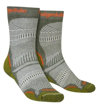 Bridgedale - Mens Wandern Ultralight Original Boot Socken - Grün