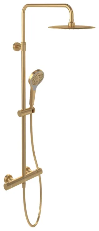 Villeroy & Boch Duschsystem Verve Showers 287x1093x472mm wandm Brushed Gold TVS10900500076