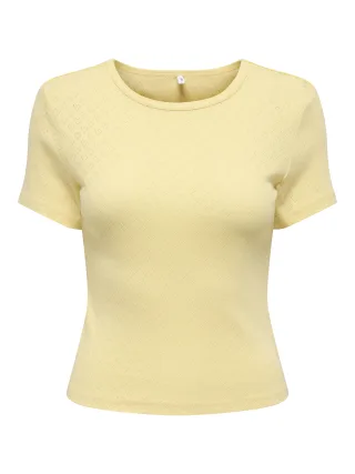 ONLY - ONLMADISON S/S O-NECK BABY TEE JRS Sunlight - Gr. - XL