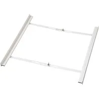 Xavax Zwischenbaurahmen (offene Front) für Waschmaschine & Trockner, 55-66cm, Mit Sicherungs-Zurrgurt
