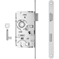 SO-TECH® Einsteckschloss Türschloss wahlweise Buntbart, WC oder Profilzylinder, Links, Buntbart BB, Dornmaß 55, 2150087