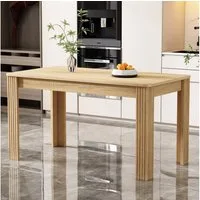 BlingBin Esstisch Rechteckiger Esszimmertisch Schreibtisch Küchentisch (1-St., Rechteckiger Esstisch, 117×68×75CM), Tisch mit vier Beinen