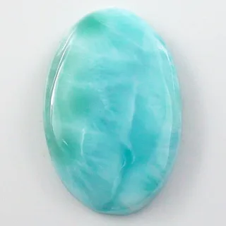 25,39 ct Larimar Edelstein – Natürlicher unbehandelter Heilstein aus der Karibik