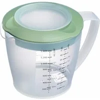 WESTMARK Rührschüssel mit Spritzschutz, Deckel und Ausgießer, Kunststoff, Füllvolumen: 1,4, PP