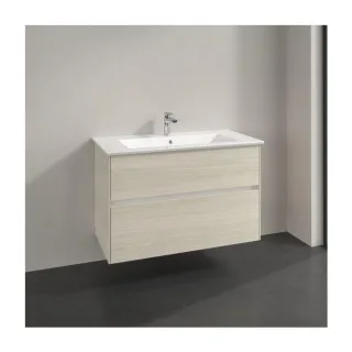 Villeroy und Boch Collaro Waschtischunterschrank C14500AA 96,1x61x48cm, Waschbecken mittig, white oak