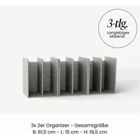 Zoha Frischhaltedose Frischhaltedosen mit Organizer Akazienholz - stapelbare Schrankordnung, luftdicht