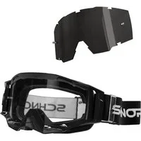 SCHNORR Sportbrille MX Neo Motocross Brille Anti-Fog & Tear-Off + Wechselglas getönt, (1-St), Tear-Off & Roll-Off kompatibel