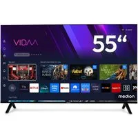 Medion® MD855301 LCD-LED Fernseher (138.8 cm/55 Zoll, 4K Ultra HD, Smart-TV, Dolby Vision, Dolby Atmos, Netflix, HBO Max, Prime Video, Disney+, WOW)