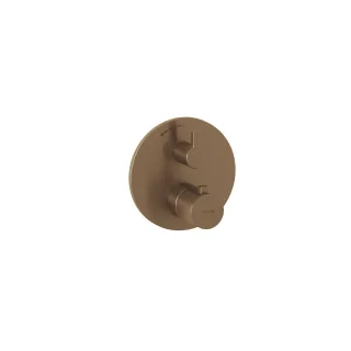 KLUDI NOVA FONTE Unterputz-Thermostat Feinbau-Set für 1 Verbraucher, für 88022 Brause Bronze 20885N115