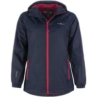 Blue Wave Funktionsjacke Fabienne Damen Regenjacke - Wander- & Fahrradjacke inklusive Packsack Wasserdicht, Winddicht, Atmungsaktiv, Verschweißte Nähte, Mesh-Futter