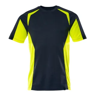 MASCOT Herren T-Shirt Schwarzblau / Hi-vis Gelb M - 22082-771-01017-M