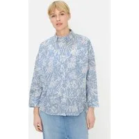 camel active Shirtbluse mit Knopfleiste Dreiviertelarm
