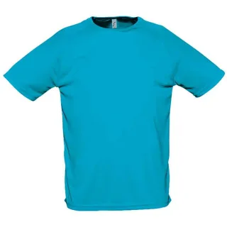 SOLS - "Sporty" T-Shirt für Herren Raglanärmel (Aquablau)