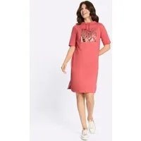 Sieh an! T-Shirt Jersey-Kleid Kurzarm