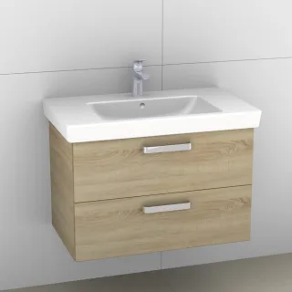Artiqua 414 Waschtischunterschrank für Subway 2.0 717580 Castello Eiche quer NB, 414-WU2L-V69-7136-4 414-WU2L-V69-7136-426
