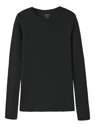 NAME IT - NKFNAKAL LS TOP NOOS Black - Gr. - 140