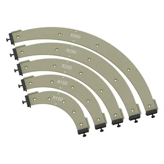 Woodworking Router Arcs Angle Positioning Template R100-300 Corner Jig Laser Cut Accurate High-quality Plastic Multi fun