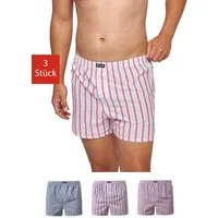 SNOCKS Weiter Boxer American Boxershorts Woven (3-St) aus 100% Bio-Baumwolle, bequeme weite Passform
