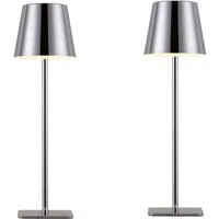 OTTO home LED Tischleuchte Merrin - 2er Set Akkuleuchte, Dimmer, Dimmfunktion, USB-Ladefunktion, LED fest integriert, warmweiß - kaltweiß, 2er Set, dimmbar, Farbwechsel, Akku Tischlampe, LED, USB-C, CCT
