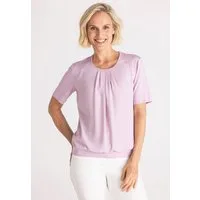 FRANK WALDER T-Shirt im Materialmix