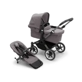 Bugaboo Donkey 5 Mono Complete Graphite/Grey Melange Kinderwagen-Set mit Liegewanne und Sitz