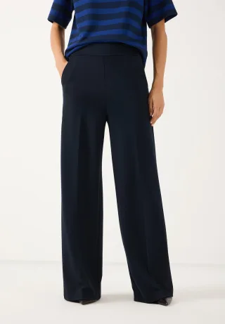 MORE & MORE - Jerseyhose mit Bügelfalte blau - Gr. - 46