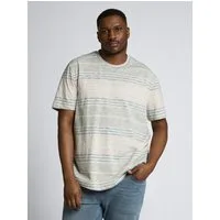 TOM TAILOR PLUS T-Shirt T-Shirt Plus Size - T-Shirt mit Inside-Out Streifenmuster