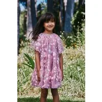 Next Jerseykleid Gestuftes, festliches Kleid mit Blumenstickerei (1-tlg)