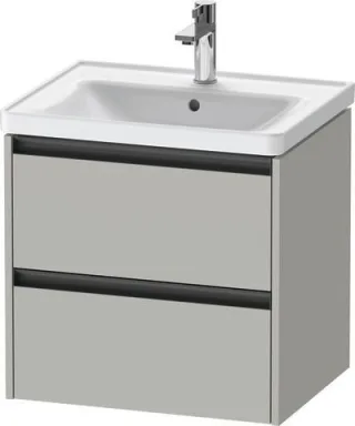 Duravit Ketho.2 Waschtischunterbau wandhängend Betongrau Matt 584x455x549 mm - K25281007070000 K25281007070000