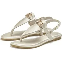 Vivance Sandale, Sommerschuh, Pantolette, Zehentrenner NEU mit Schmuckelement & weicher Innensohle VEGAN