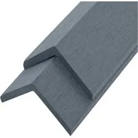 HOME DELUXE Klickfliesen-Abschlussleiste WPC FINEA - 110 x 4,5 cm, 10 St., 10er Set, mit L-Profil, Abschlusslösung für WPC Dielen