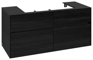Villeroy & Boch Waschtischunterschrank Collaro C08700 1200x548x500mm 4 Ausz. Waschtisch mittig Black C08700AB